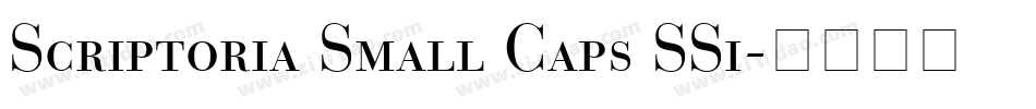 Scriptoria Small Caps SSi字体转换